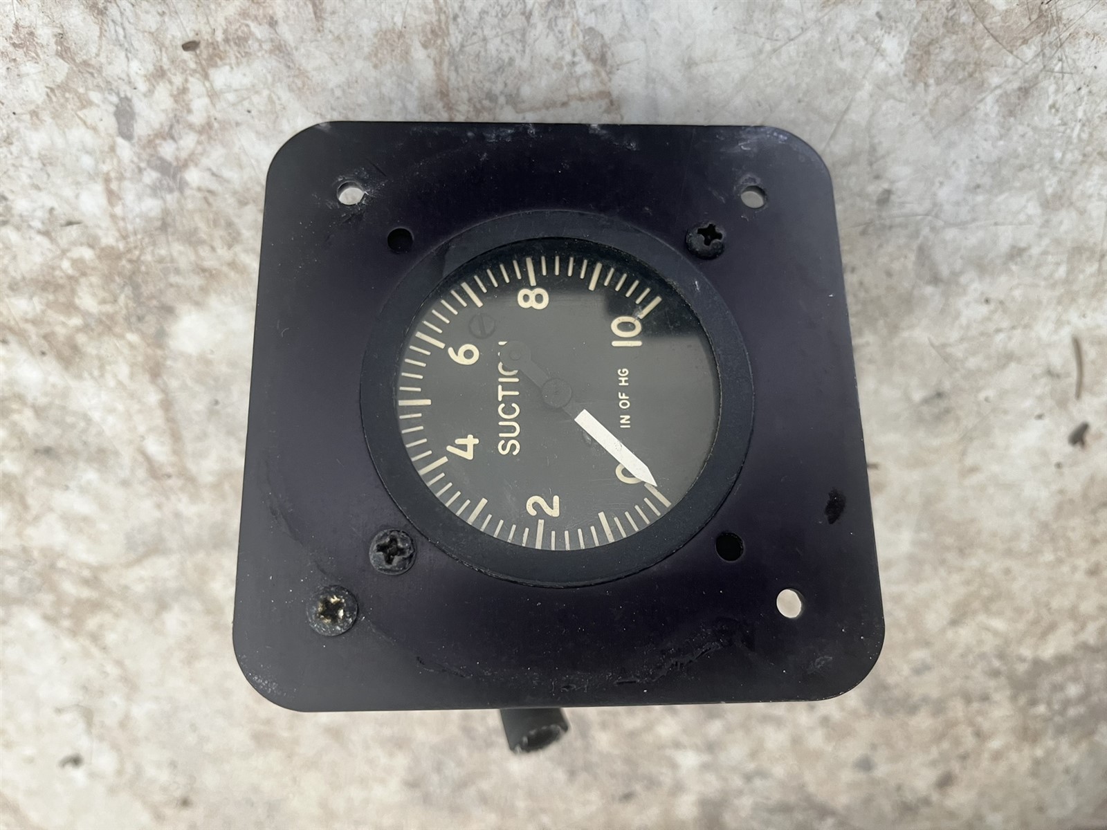 Grumman American Yankee AA-1 AA1 aircraft suction gauge 80103 McLeod 0-10 in HG