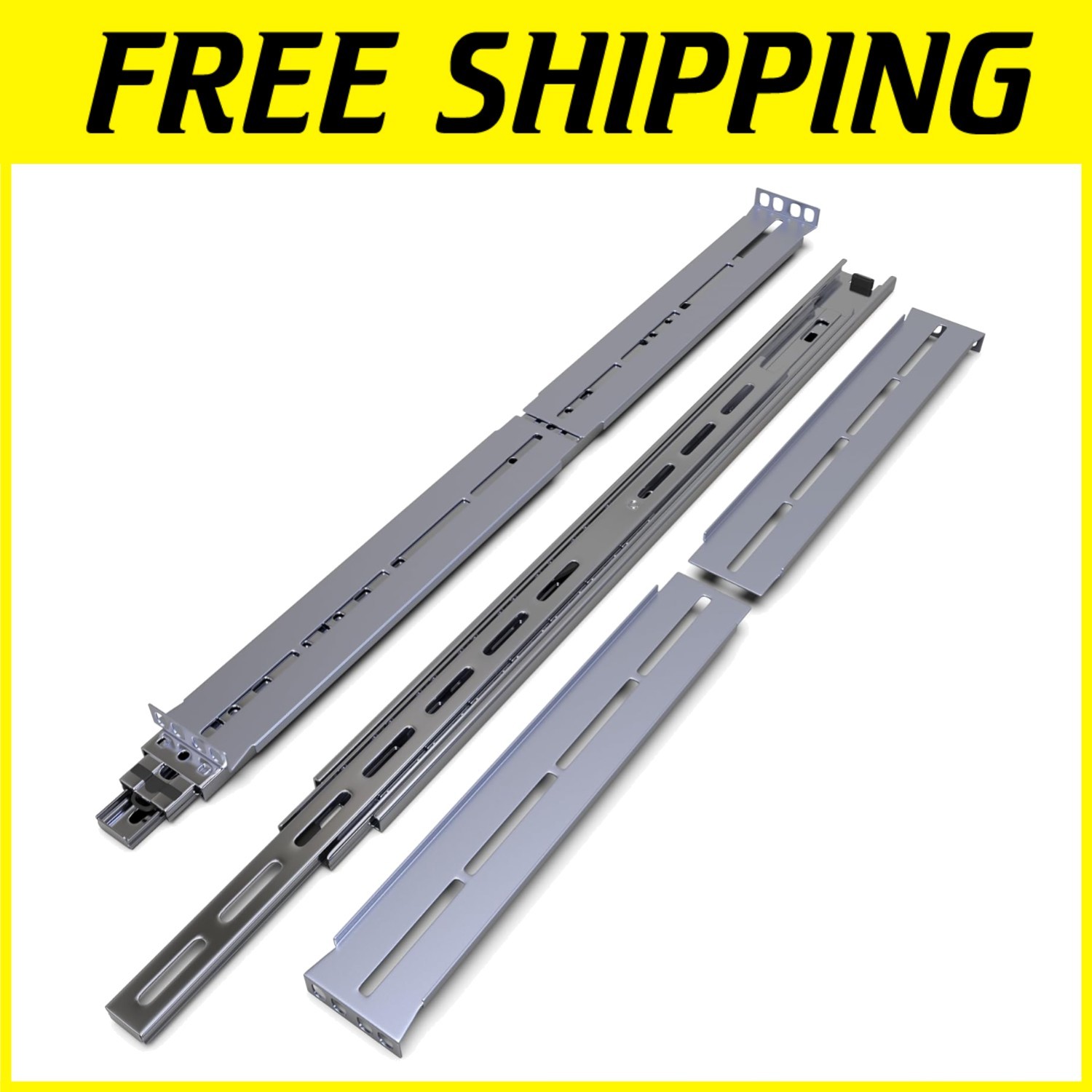 Adjustable Sliding Rails 18"-25" Depth for Server Rack