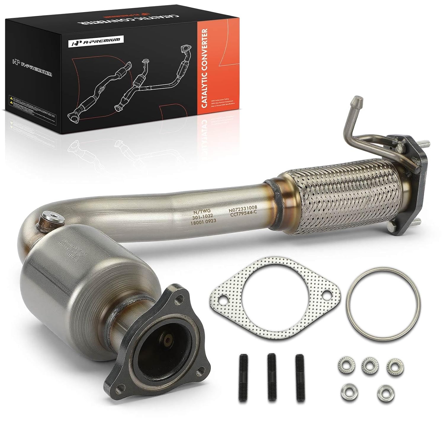A-Premium Front Catalytic Converter W/Gasket Kit Direct-Fit Compatible with Chev
