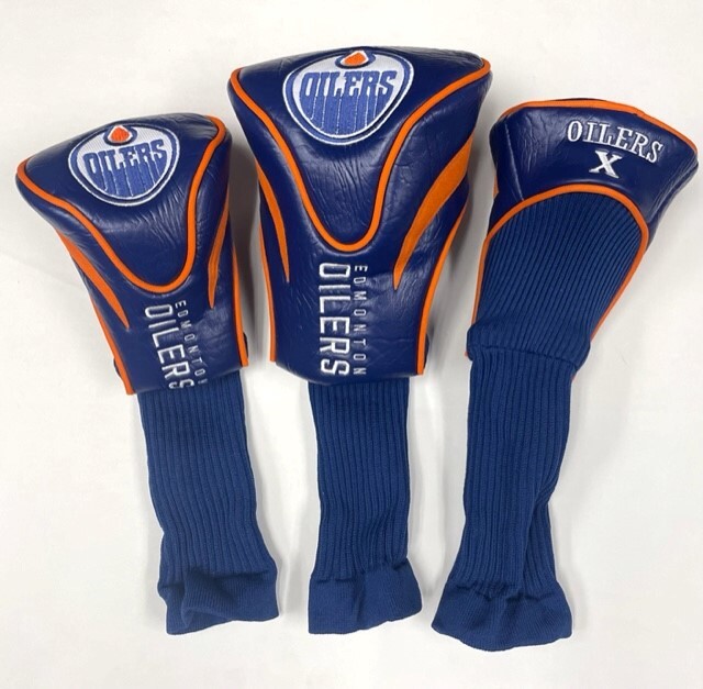 NHL Edmonton Oilers Golf Contour Head Covers, Set of 3