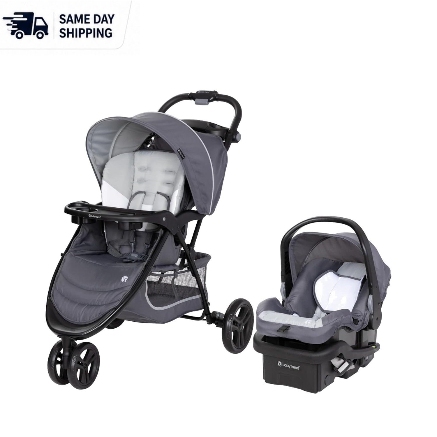 Versatile EZ Ride Travel System with 5-Point Safety Harness & Multiple Reclines