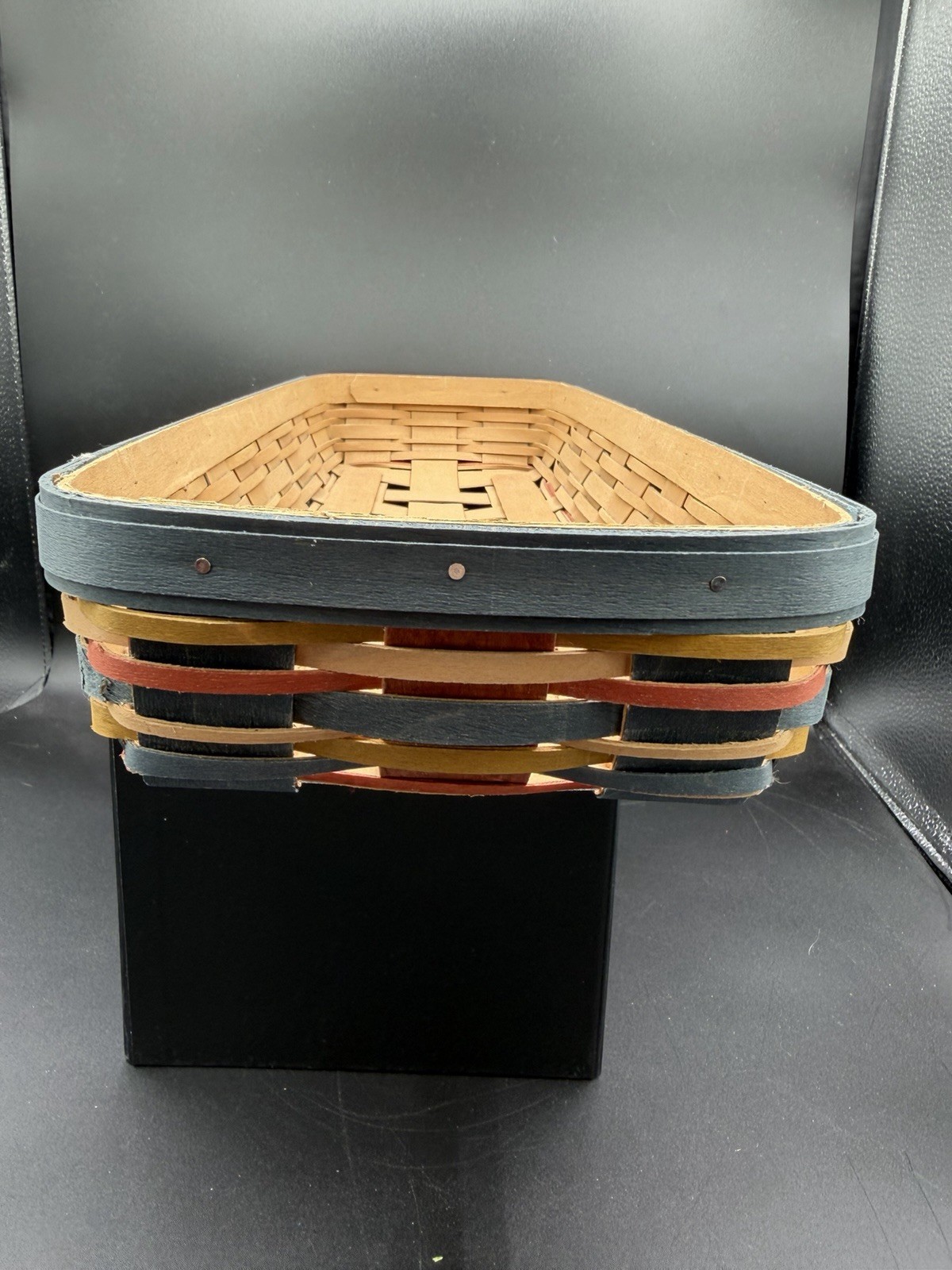 🧺 Longaberger 2017 Long Serving Tray / Buffet Basket – Americana 🪵✨ EUC