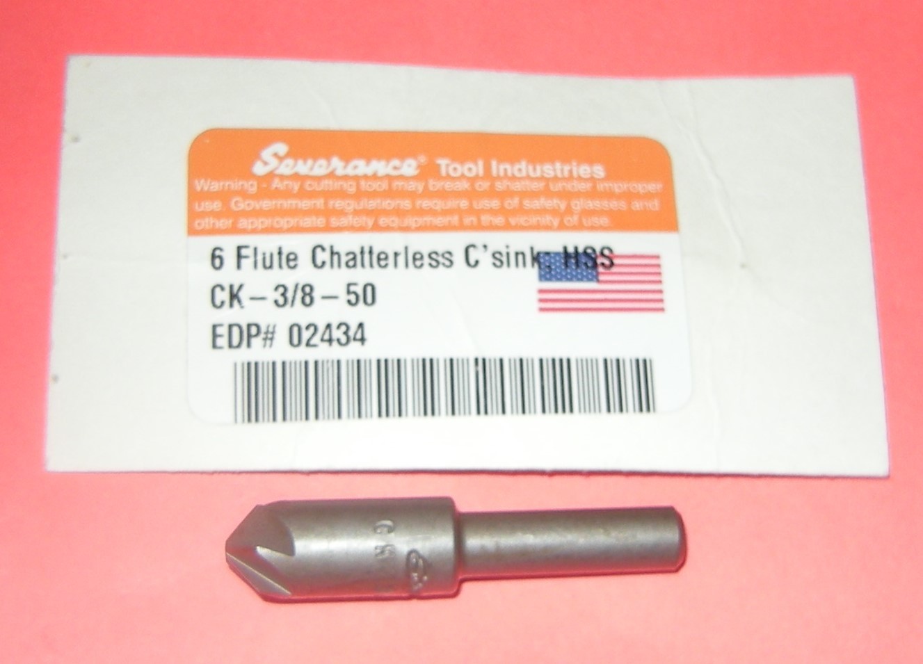 Severance Chatterless Countersink CK-3/8-50 HSS EDP # 02434