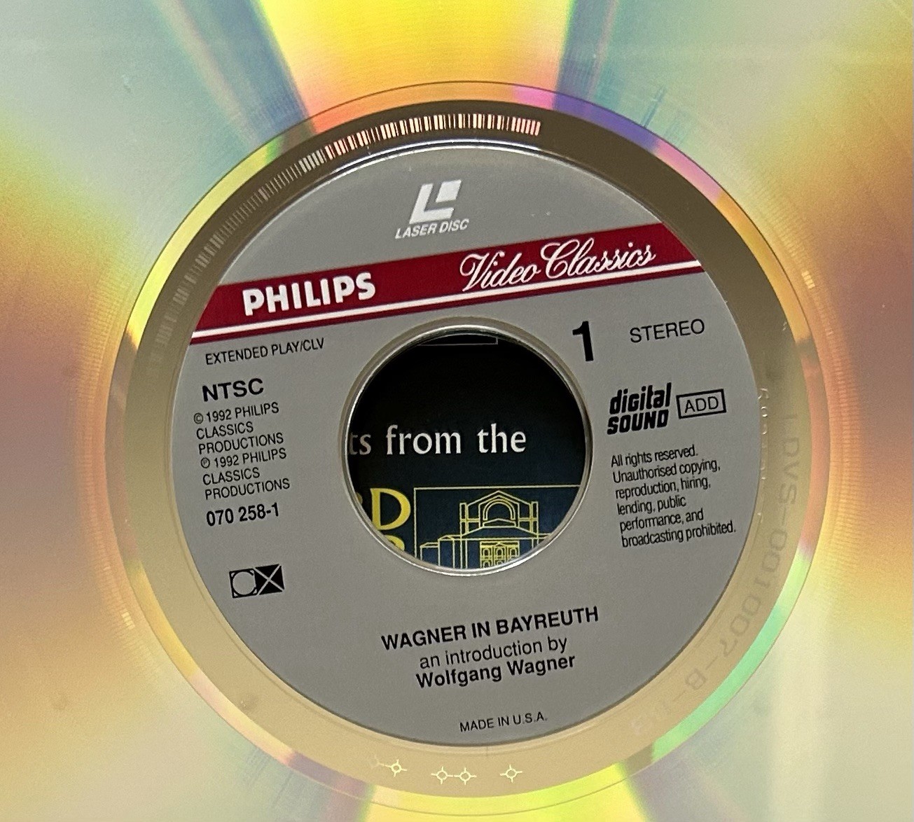 Wagner in Bayreuth (Laserdisc)