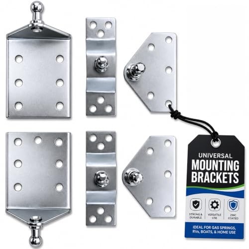 Hatchlift Mounting Brackets - Adjustable Shock Mount Kit with Ball Full Kit