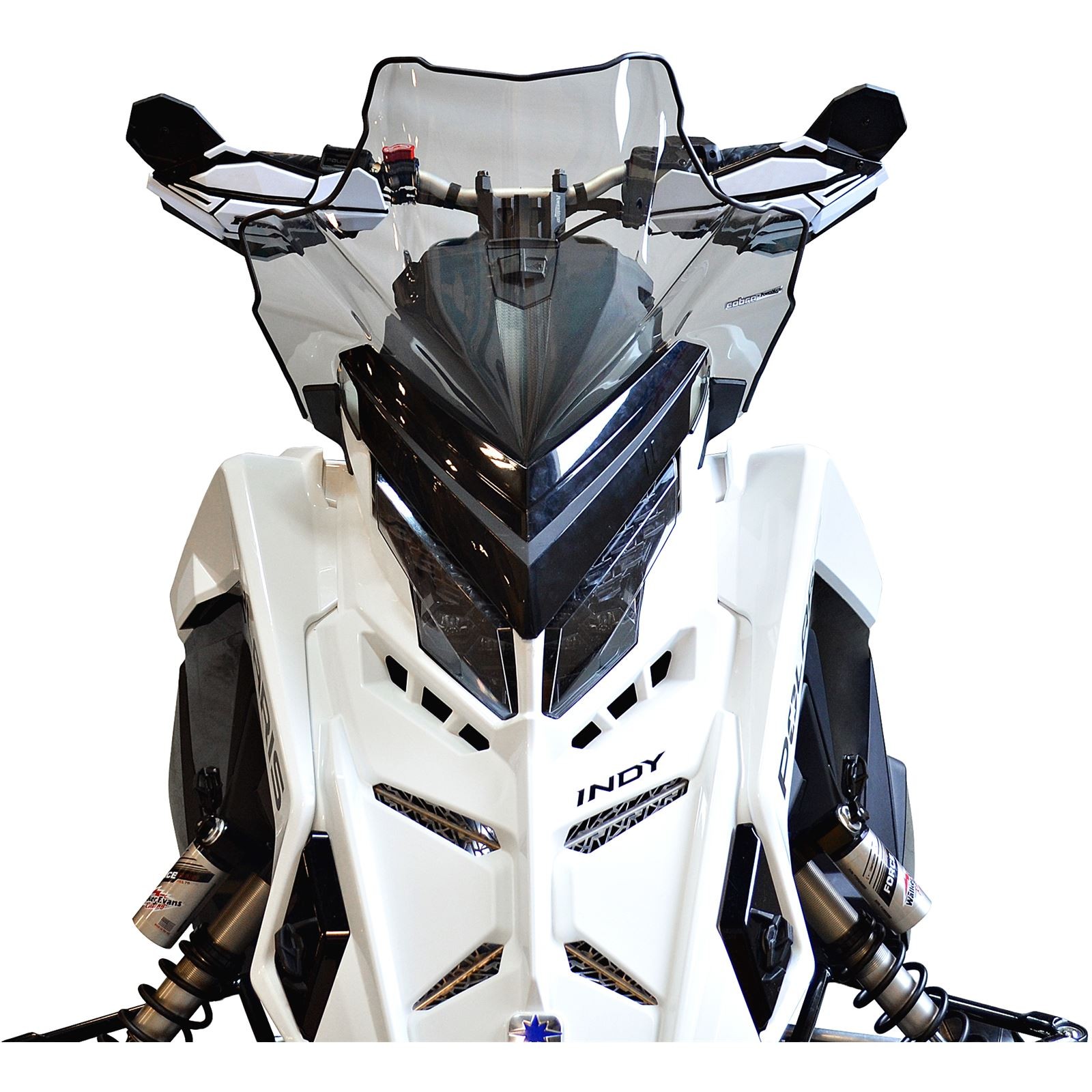 Powermadd Cobra Windshield Low Smoke 15" for '20-22 Polaris Matryx Chassis 14621