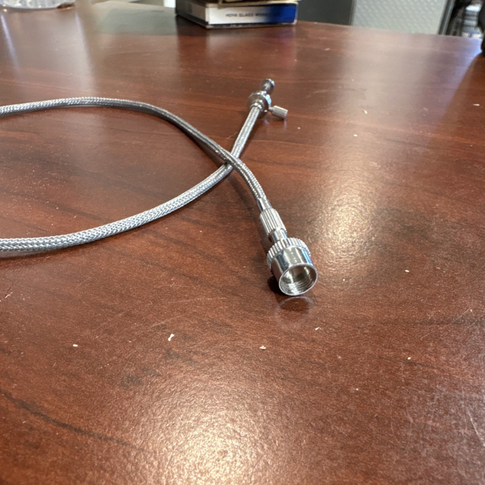 Braided Mechanical Camera Shutter Release Cable Silver Metal Universal Camera