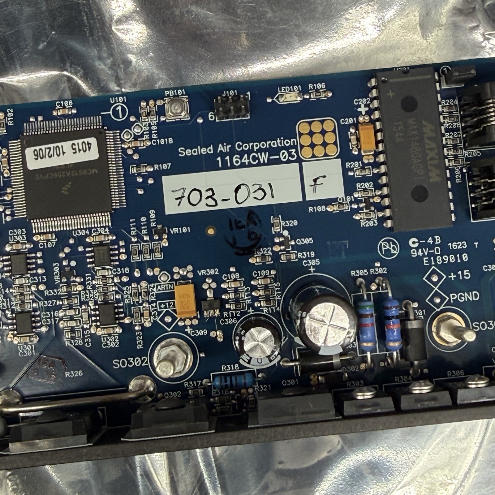 Sealed Air 1164CW-03 Instapak Control Circuit Board