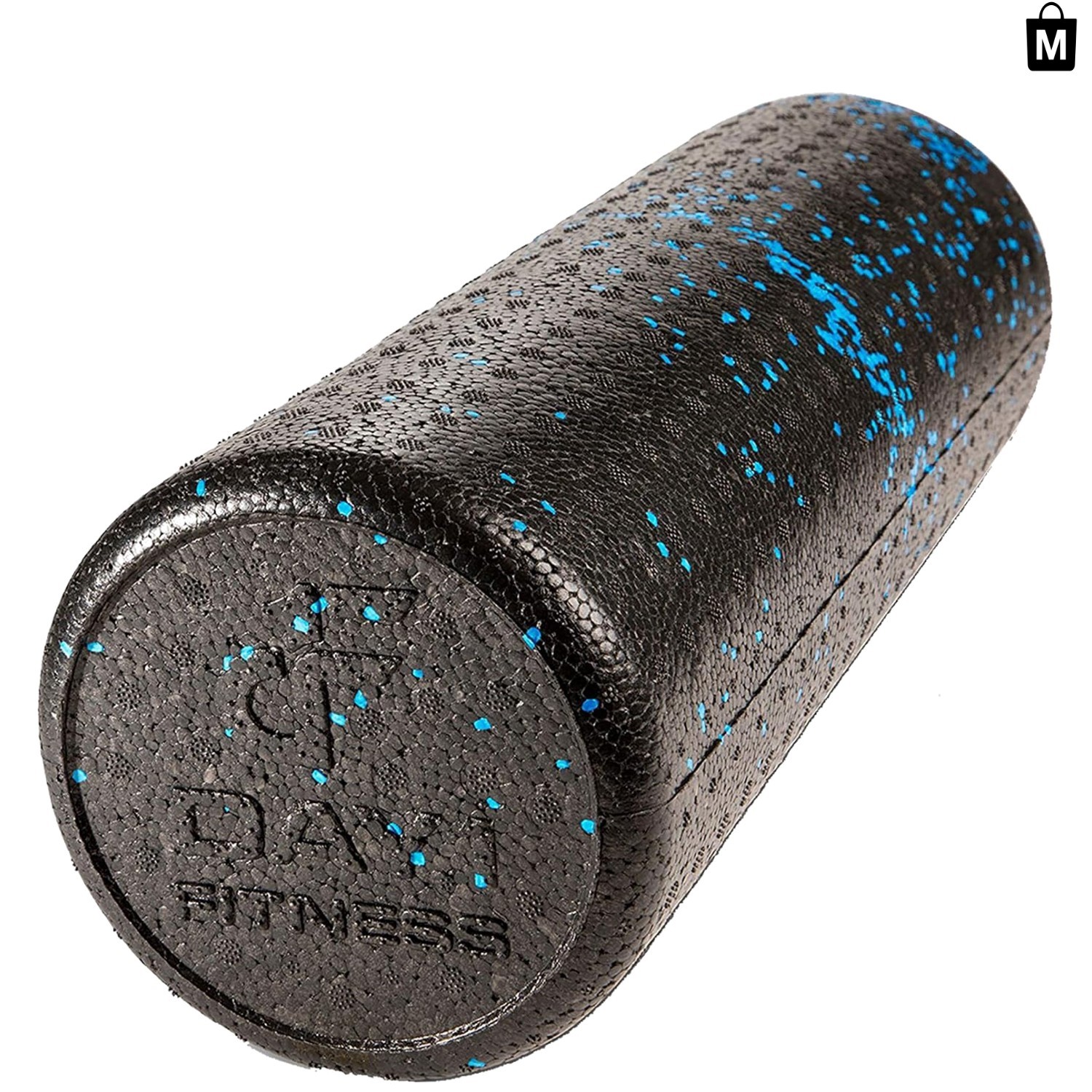 Lightweight High Density Muscle Foam Roller - Blue Speckled, Pain Relief Tool