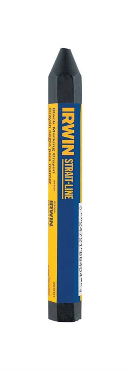 Irwin 66404 Non-Toxic Black Strait-Line Lumber Crayons 4-1/2 L in. (Pack of 12)