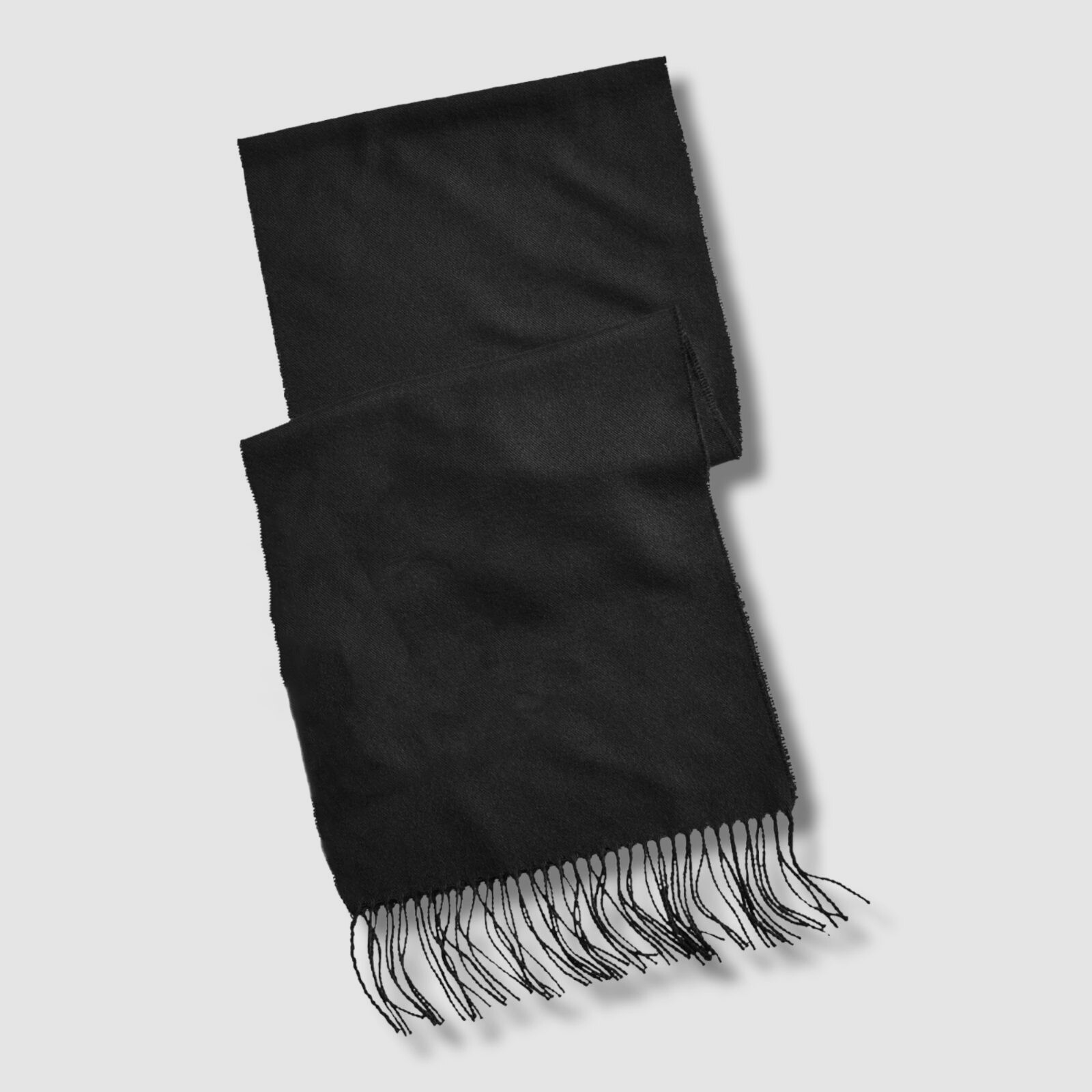 $20 Club Room Men's Black Solid Neck Warmer Scarf One Size