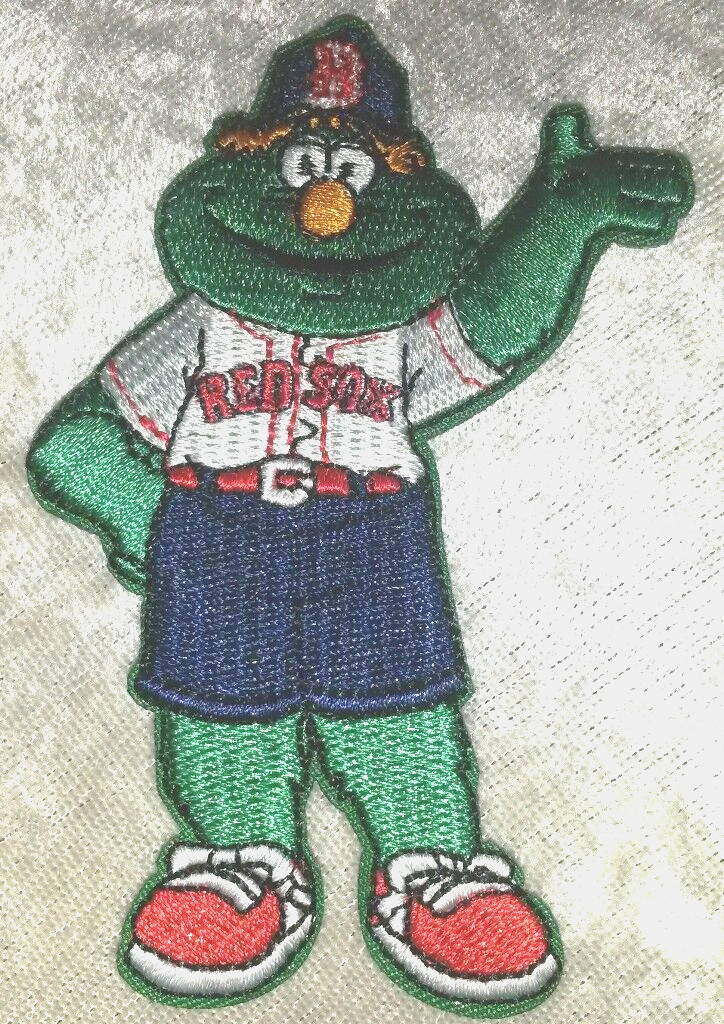 Boston Red Sox Wally the Green Monster Iron On Embroidered Patch ~Free Tracking~