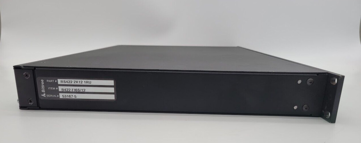INTERNALLY PROGRAMMABLE RS-422 PATCHBAY, 2X12, 1 RU, DE-9 REAR INTERFACE