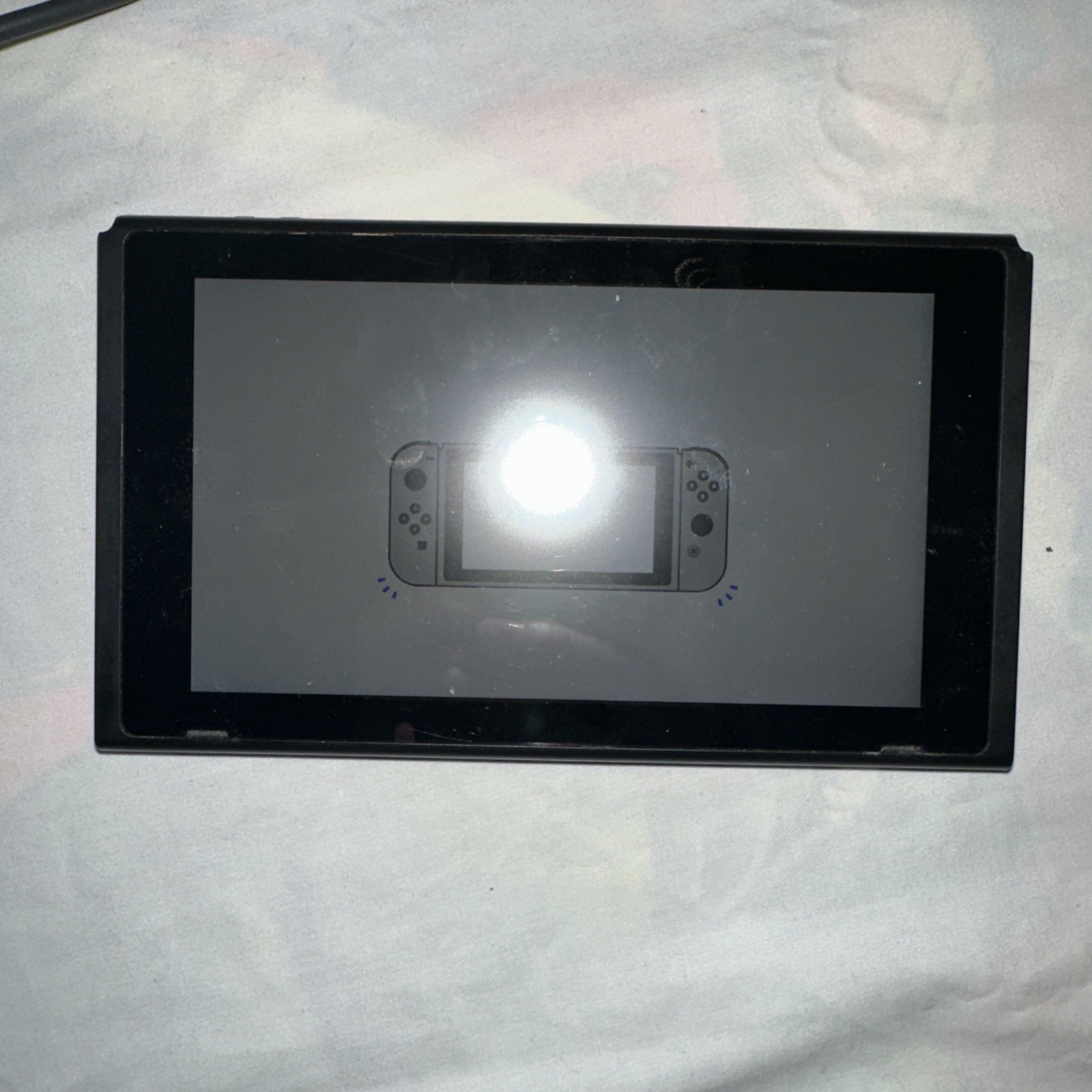 Nintendo Switch HAC-001 Black Console Dock Cables 128gb Micro SD Game No joycons