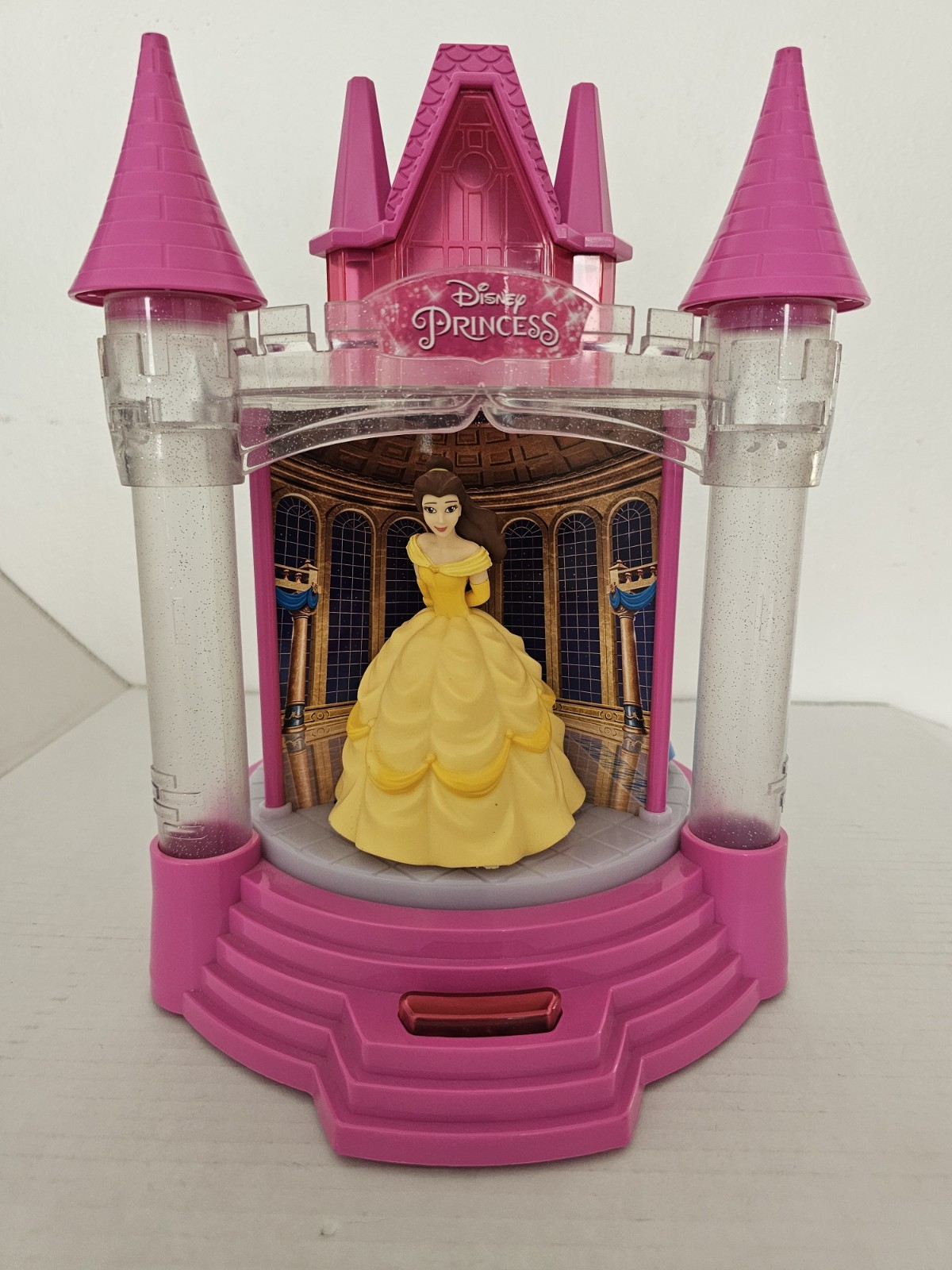 Disney Princess Light Sound Musical Carousel Palace Belle Cinderella Ariel Works