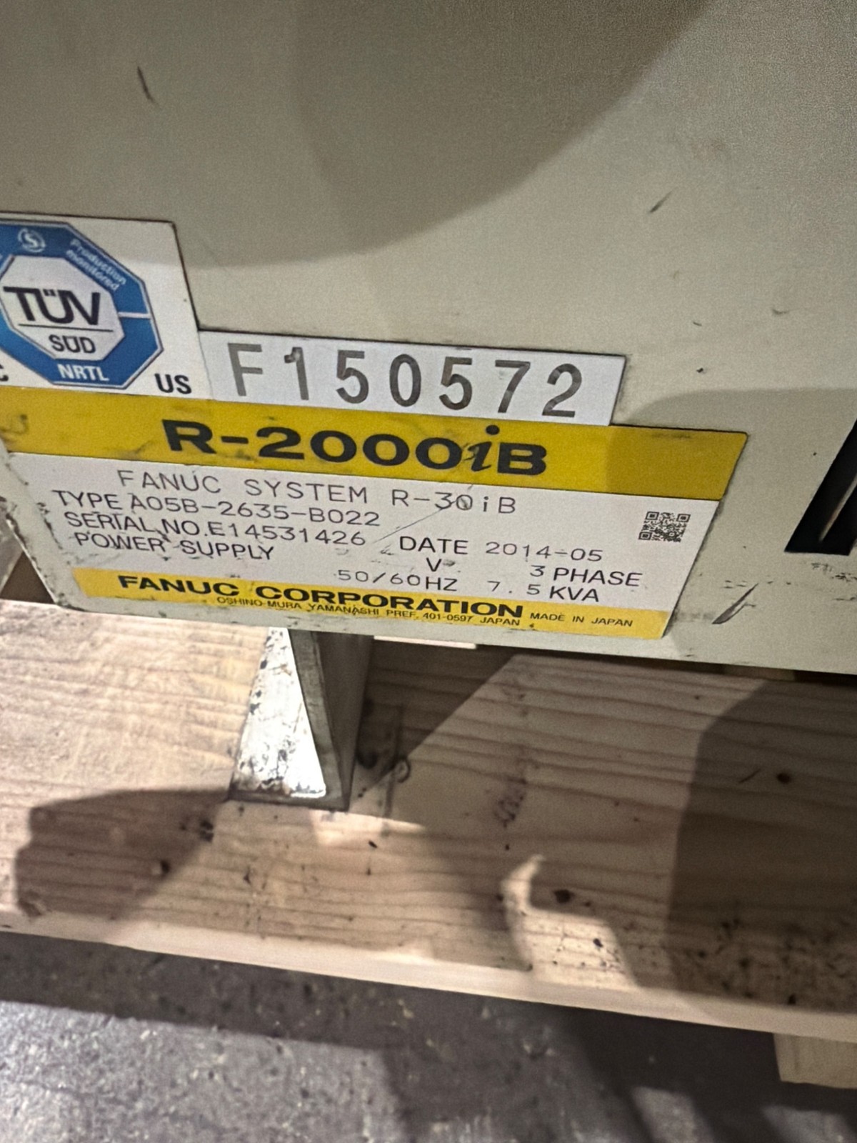 FANUC R-2000iB/210F Complete w/ R-30iB Controls USED