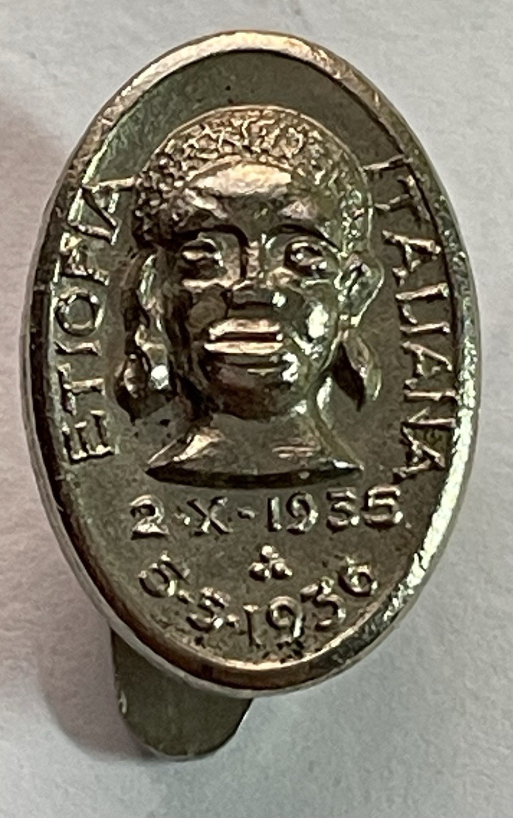 Ethiopia Italian Badge 1935 1936 Campagna Africa AOI Colonial Empire