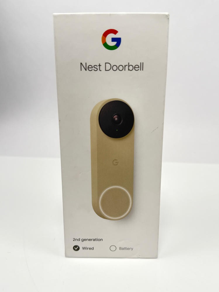 Google Nest Doorbell Wired 2nd Gen Smart Video Doorbell Linen WiFi