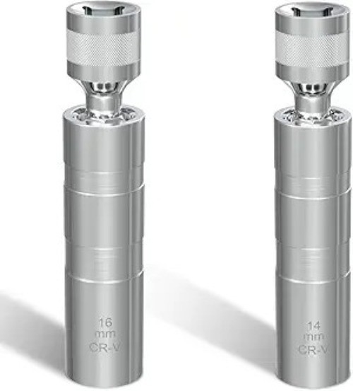 14mm&16mm Spark Plug Socket Set, Thin Wall 3/8" Drive  Color: 14mm&16mm x 3.78