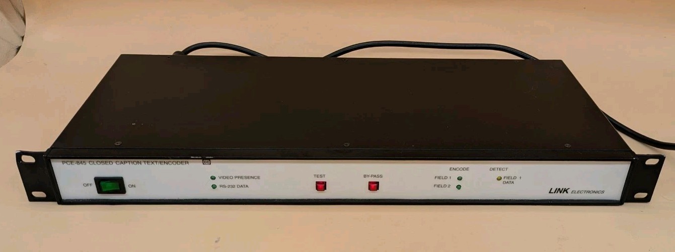 Link Electronics PCE-845 Closed Caption Encoder w/ Power Cord