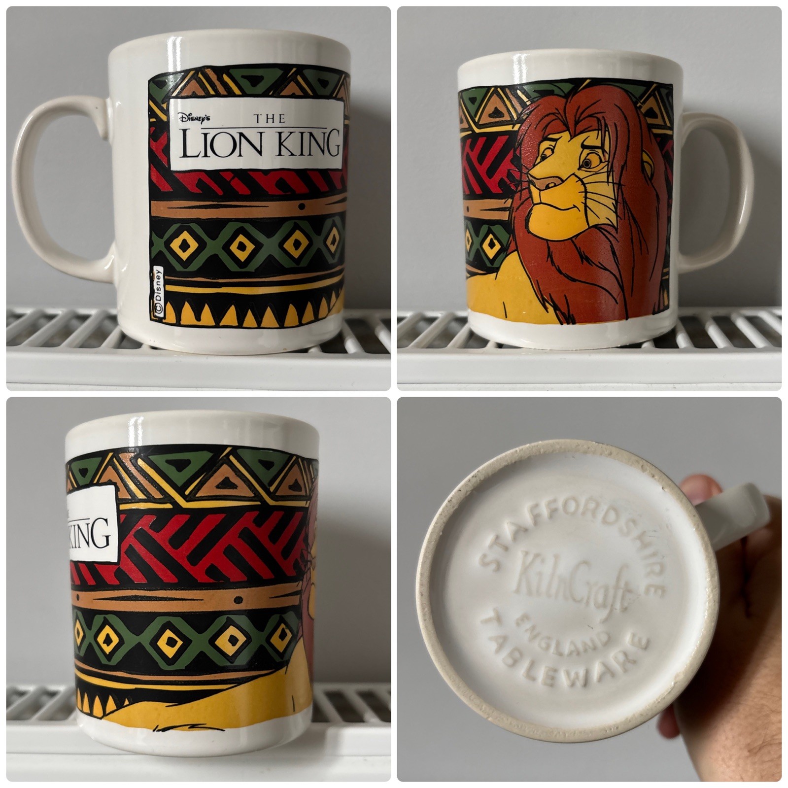 Vintage Disney’s The Lion King KilnCraft England Retro Rare Simba The Lion King