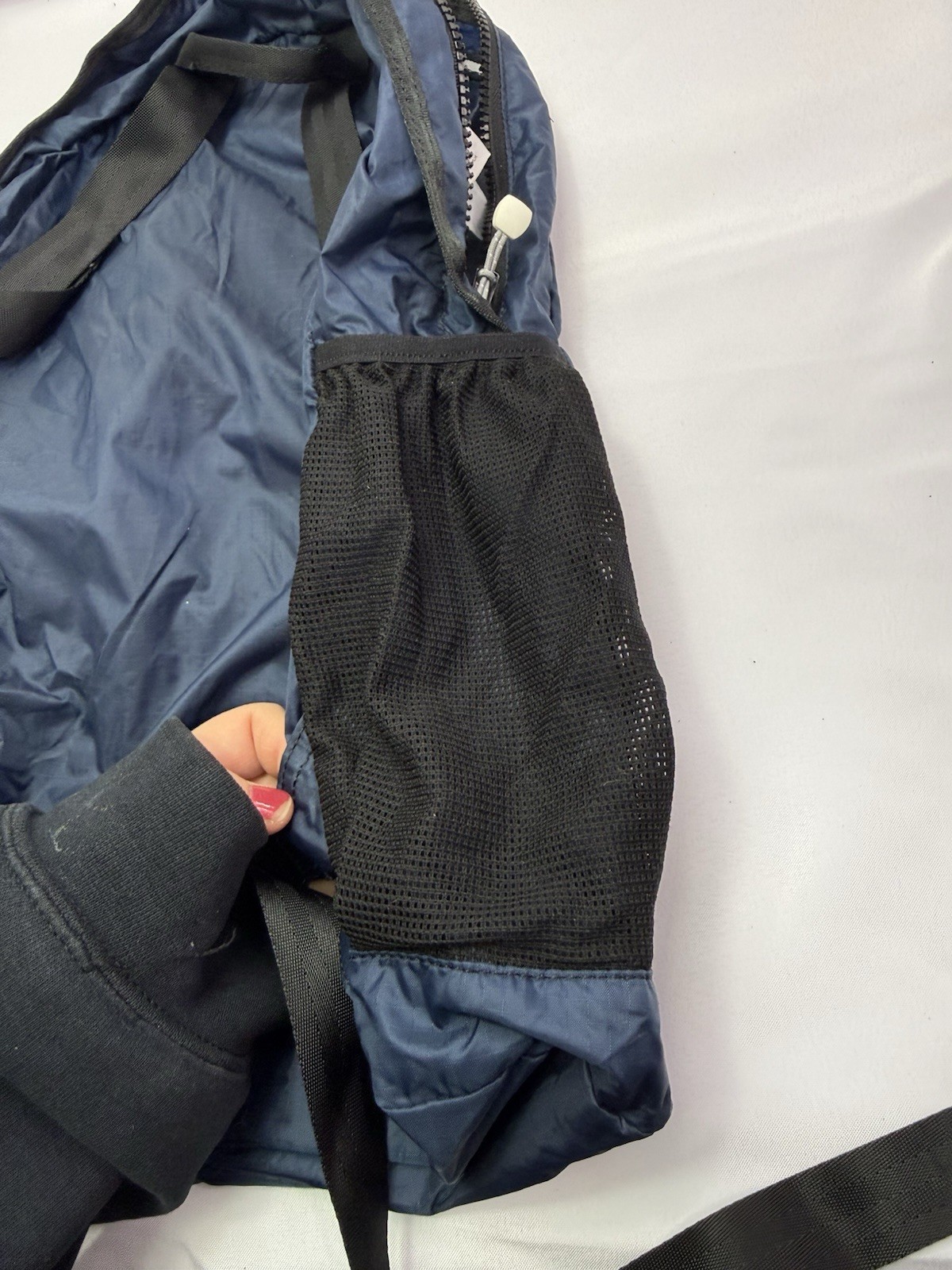 J. Crew Navy Lightweight Backpack Packable for Travel Hiking