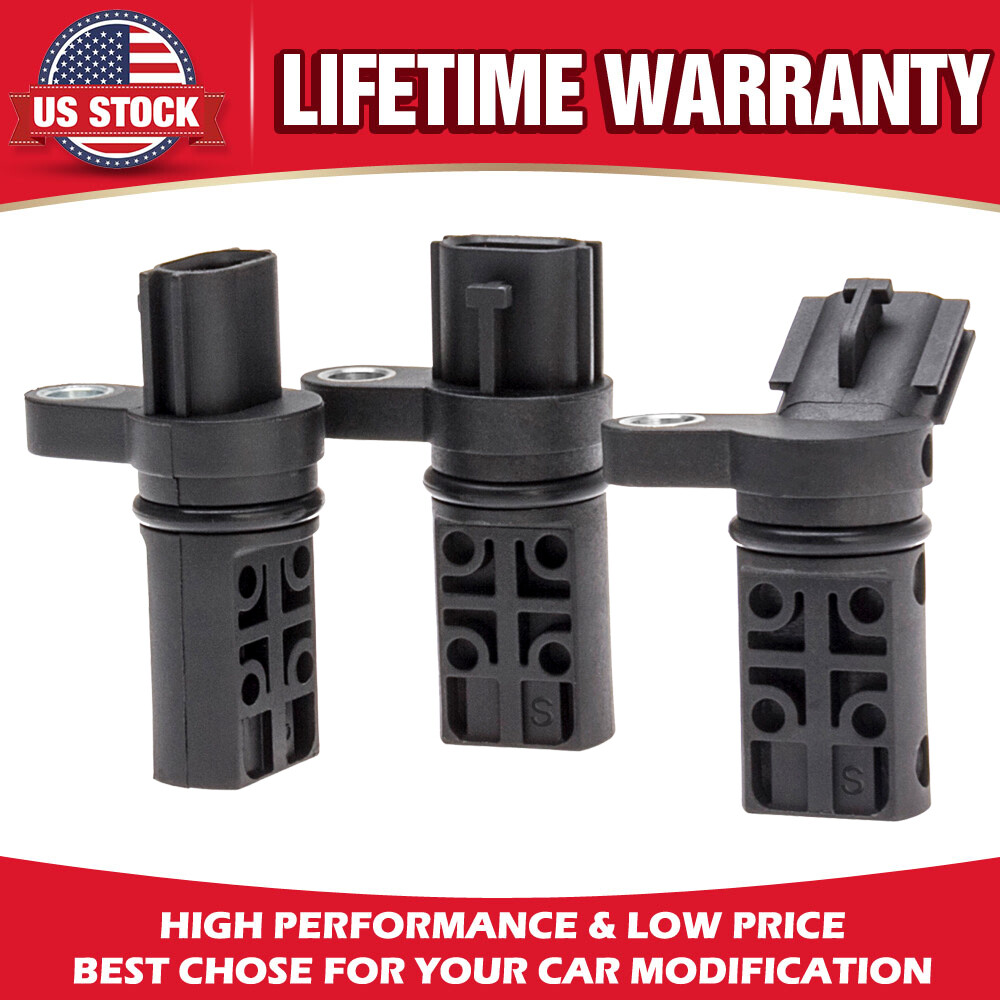 SET OF 3 Camshaft Crankshaft Position Sensors for Nissan Xterra Quest Pathfinder