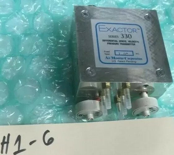 New AIR MONITOR Exactor Series 330 Differential Pressure Transmitter 1" Warranty