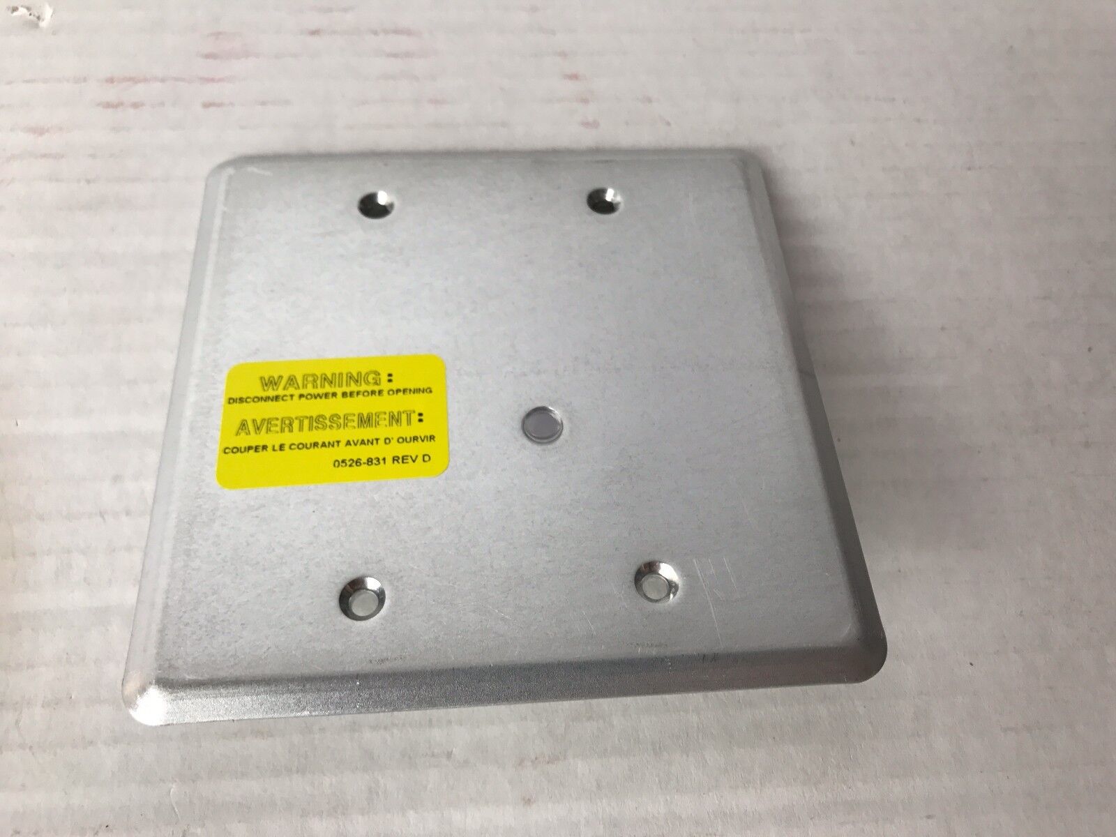 (NEW) SIMPLEX 4090-9801 - FLUSH COVER 4"