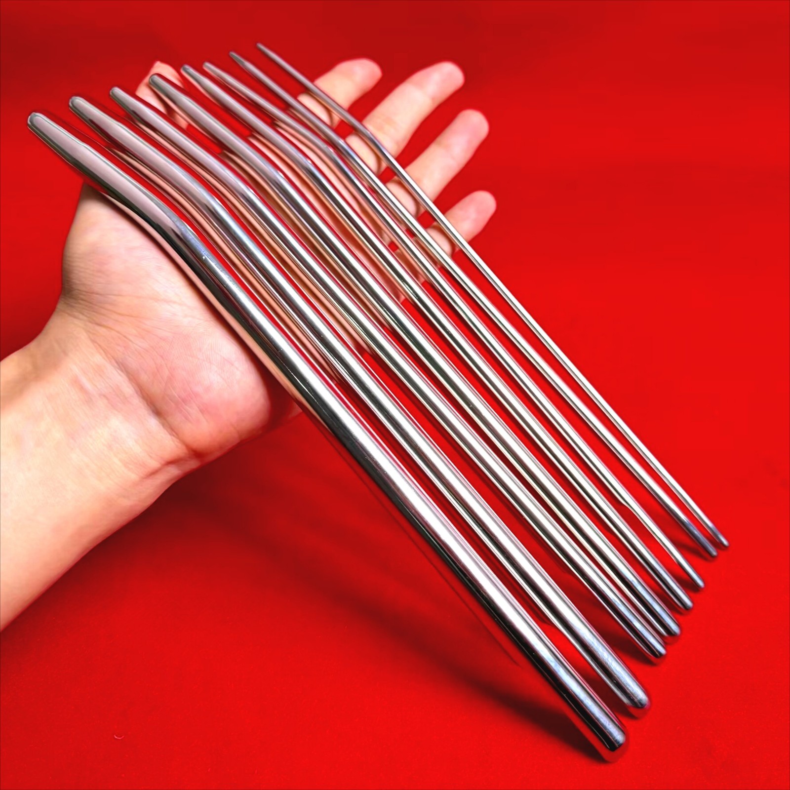 4-12mm Male Penis Sounds Sounding Stainless Steel Long Rod Insert Plug Stretcher