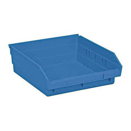 Quantum Storage Systems Qsb109bl Blue Shelf Bin, 11-5/8"L X 11-1/8"W X 4"H