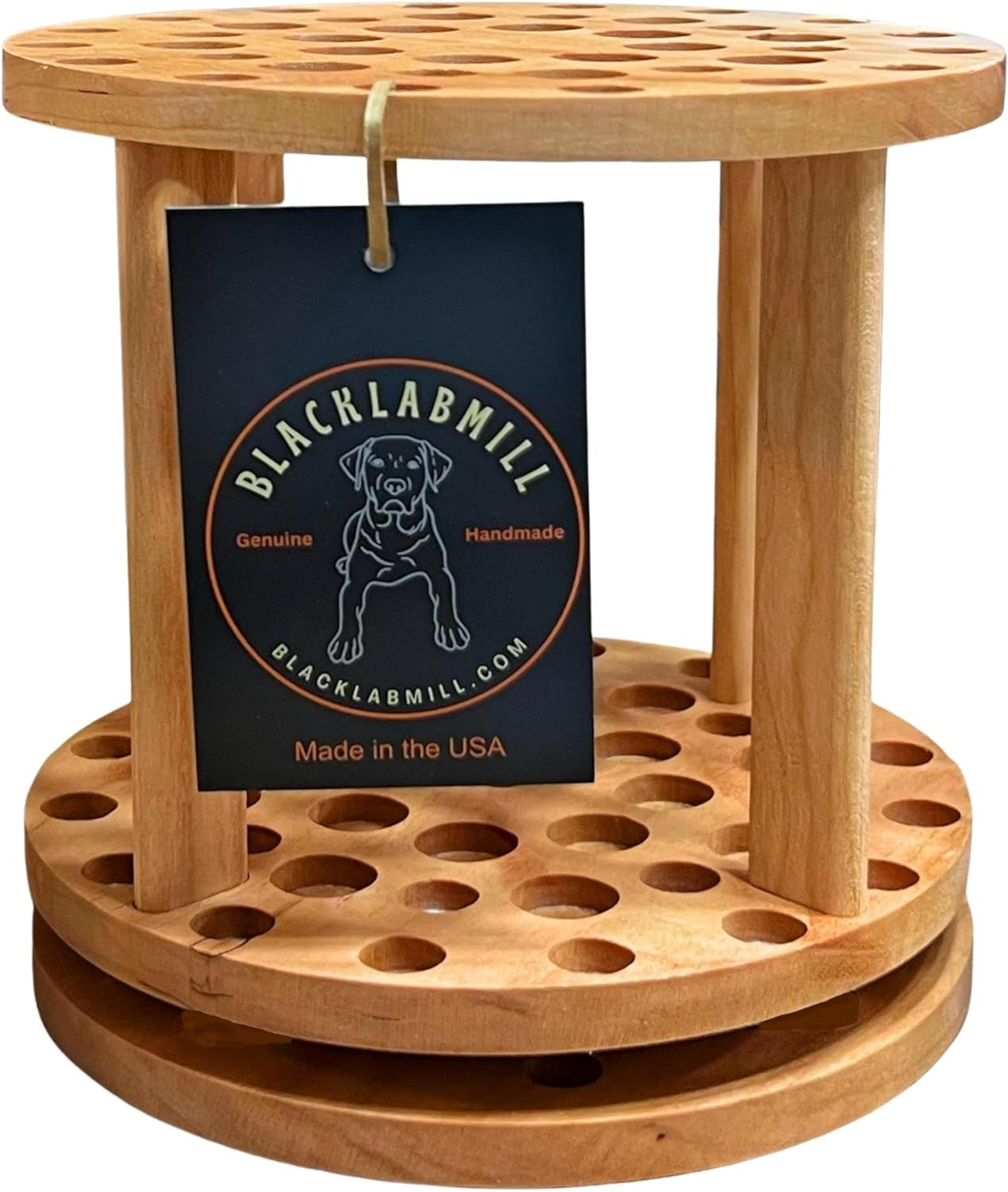 Blacklabmill Rotating Paint Brush Holder - Handmade Paint Brush Holder Rotating