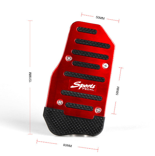 3Pcs/set Car Manual Non-Slip Foot Pedal Pad Cover Kit Aluminum Car Accessories