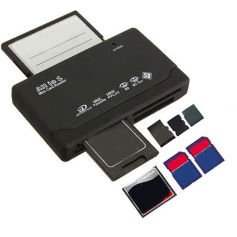 USB 2.0 Multi Memory Card Reader Adapter High Speed for SD MicroSD CF xD MS PC