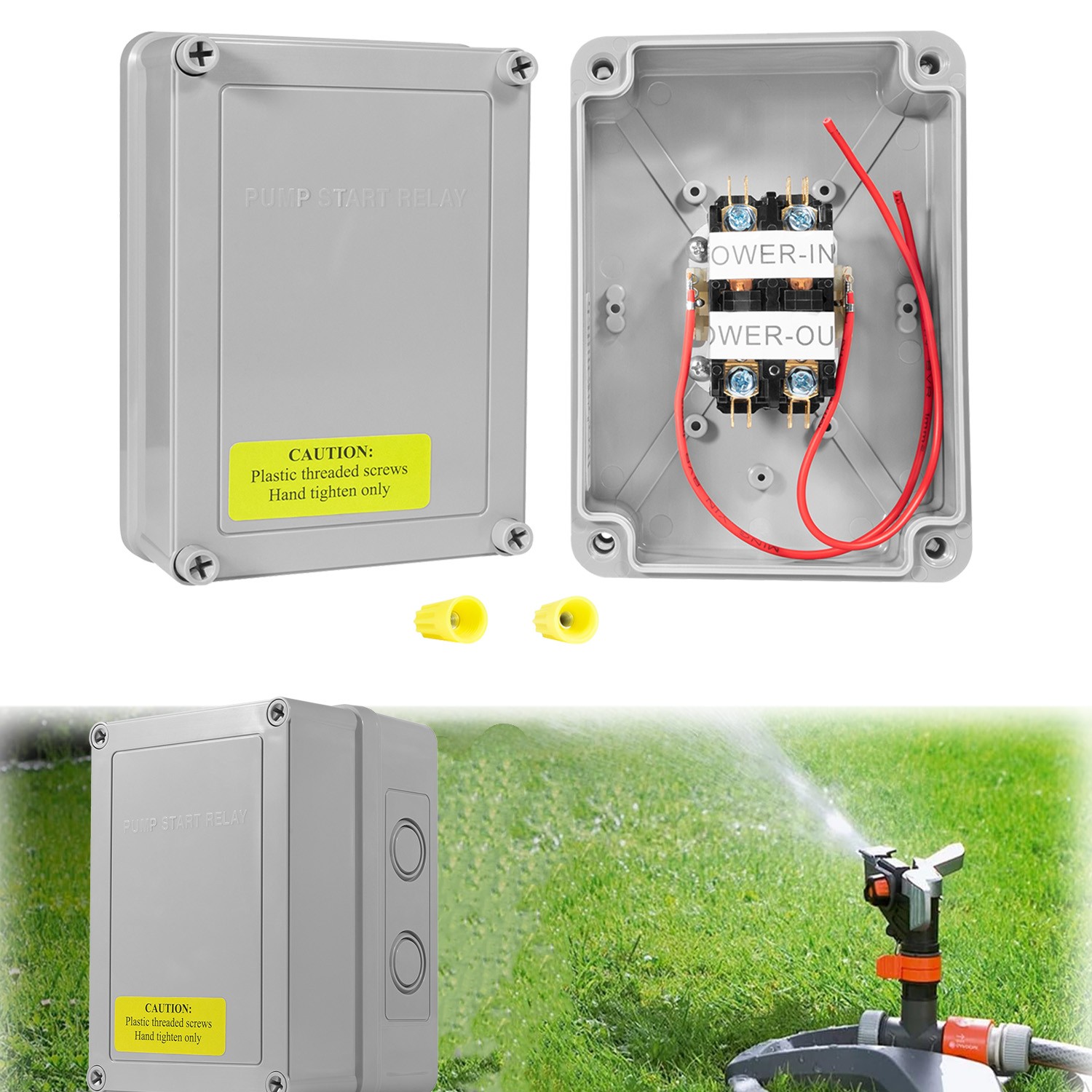 1522 Pump Start Relay for Irrigation Systems with Housing 3HP/110V/220V 24V Coil