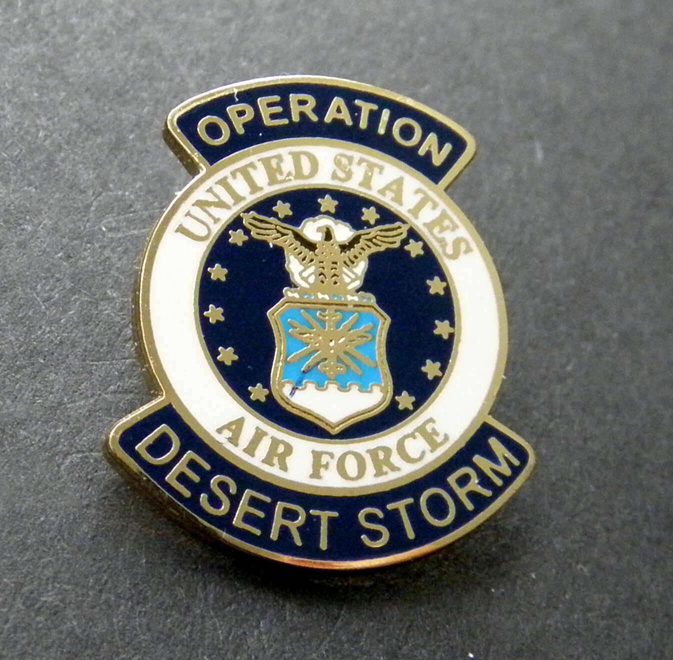 United States Air Force USAF Desert Storm Veteran Lapel Pin Badge 1 inch
