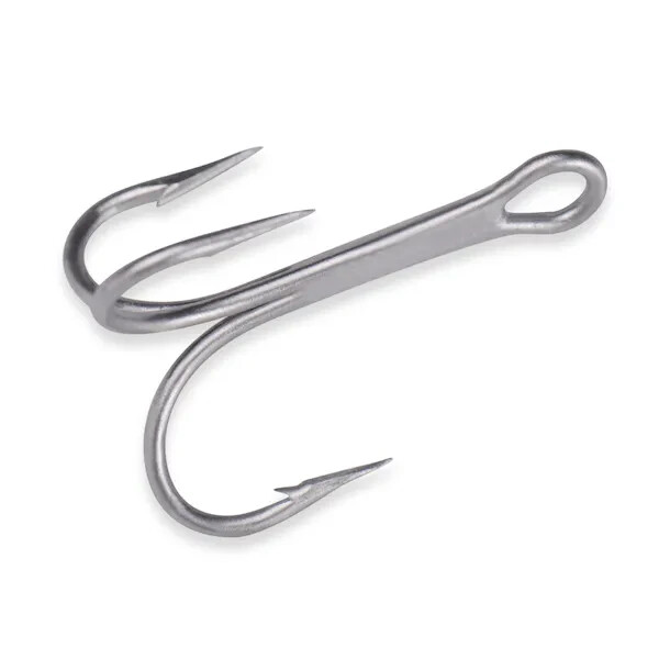 Mustad 3551 DuraSteel 1/0 Treble Hook  50 pack Fishing Hooks Lure Hooks