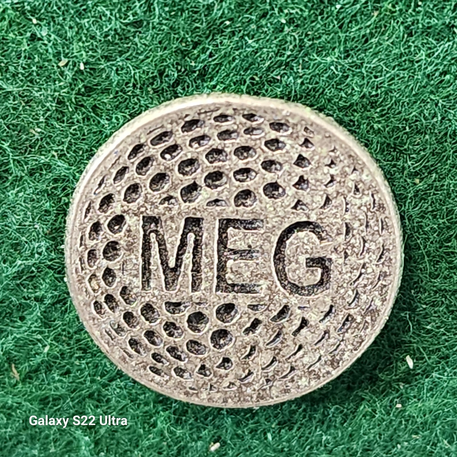 Personalized Metal Golf Ball Marker for Meg