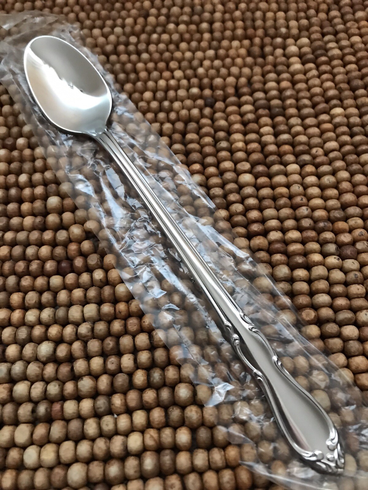 Oneida Simeon Geo Rogers Stainless Scrolls Homestead  ICED TEA SPOON 7.5” NEW