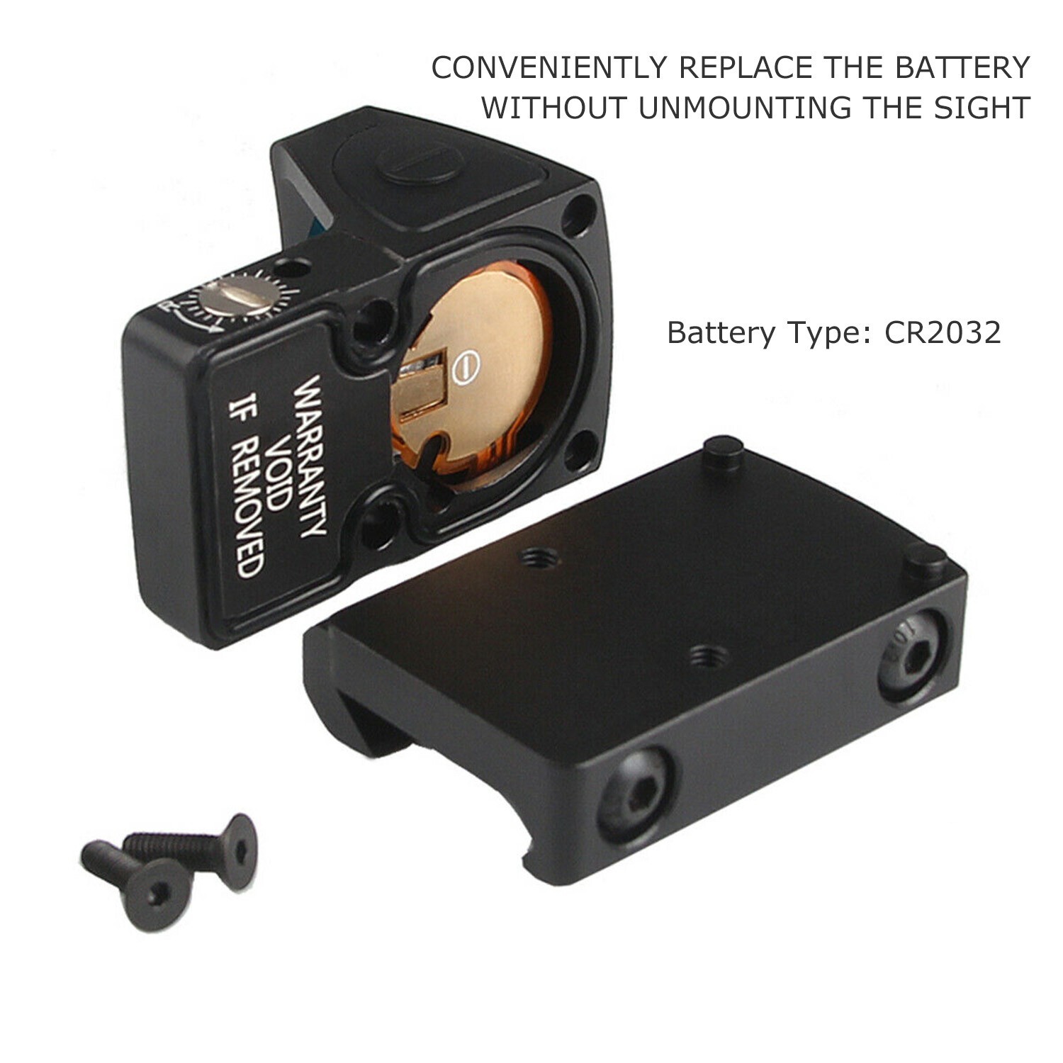 Mini Red Dot Sight Collimator for Glock / Rifle Reflex Sight Scope Fit 20mm