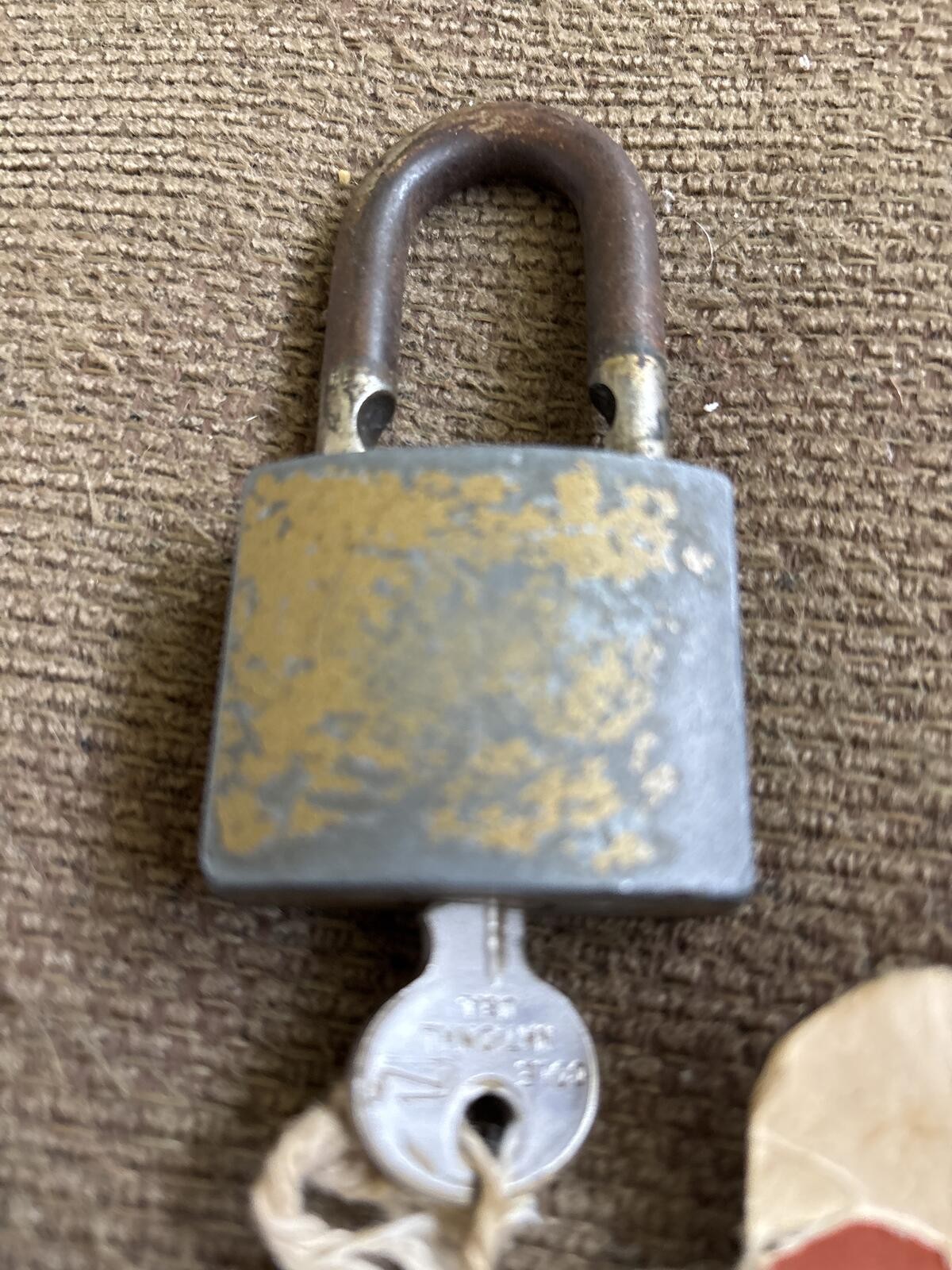 American U.S.A. Padlock with Key