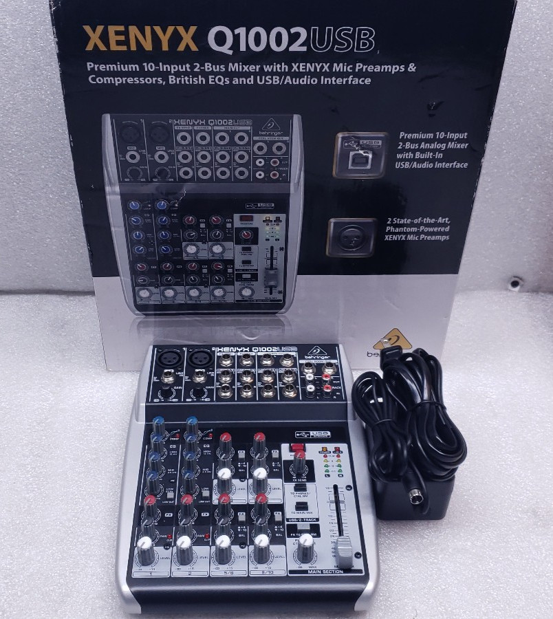Behringer XENYX Preamps Q1002USB Audio Mixer / Audio Interface #99