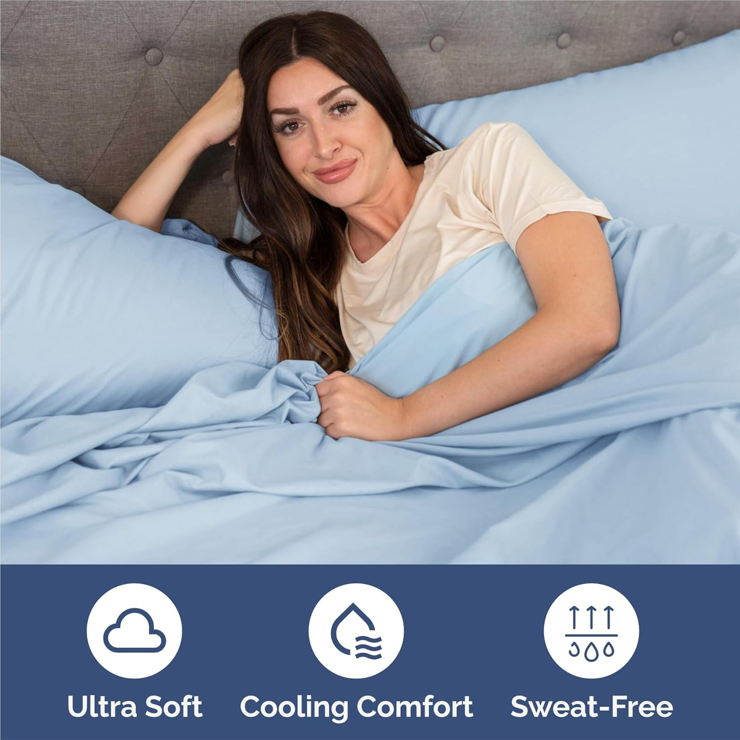 Split King Size 5 Piece Sheet Set - Comfy Breathable & Cooling Bed Sheets Set -