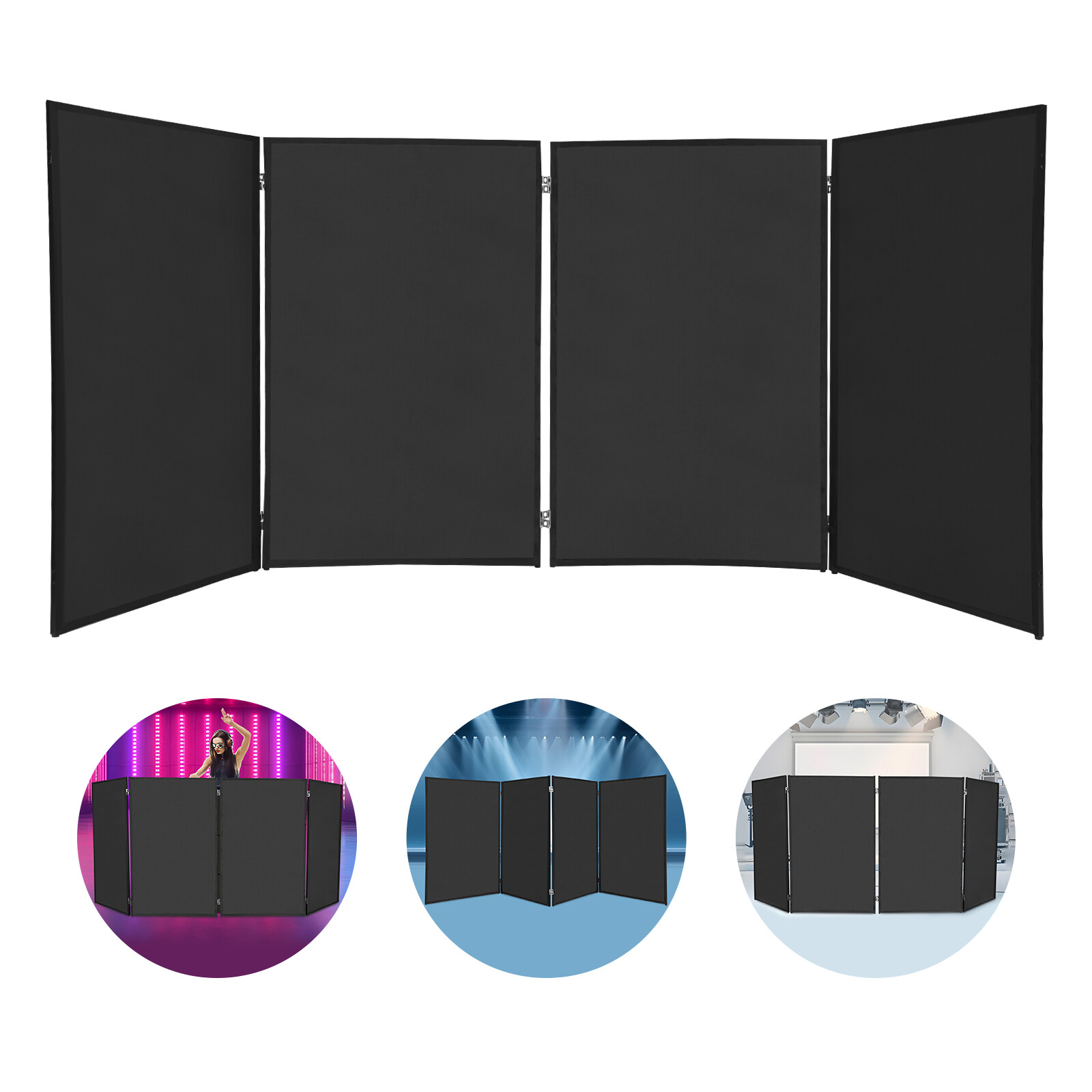 DJ Foldable Booth Panels Portable Facade Event Booth Panels Detachable Cover NEW