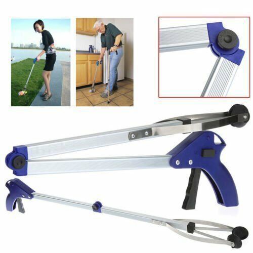 Professional Trash Pick Up Tool 85cm Garbage Grabber Reaching Stick Folding