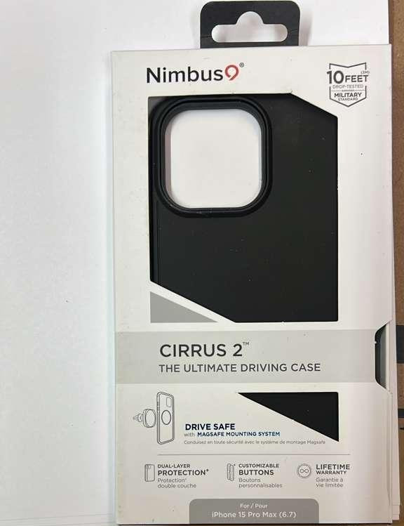 Nimbus9 Cirrus 2 Phone Back Case For Apple iPhone 15 Pro Max Black