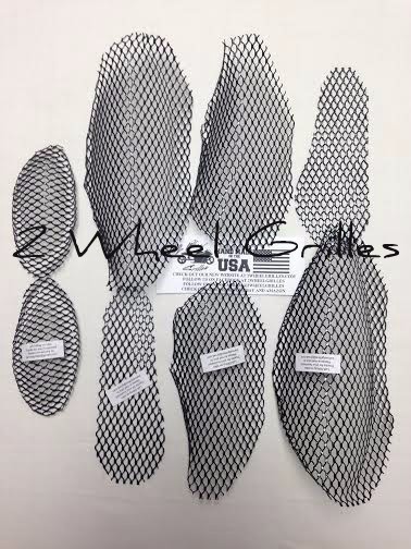 2008 08 HAYABUSA GSXR 1300 BLACK FAIRING & NOSE GRILLS SCREENS VENTS MESH GRATES