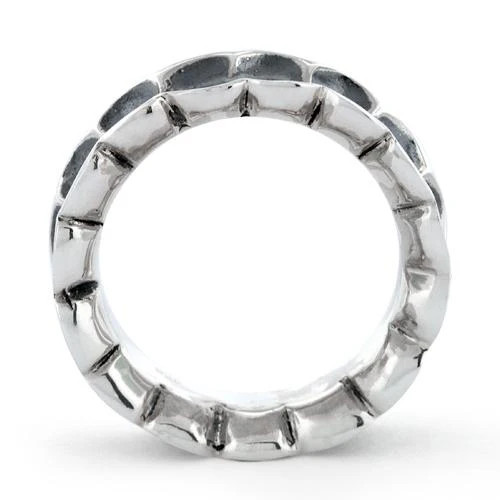 925 Sterling Silver Unique Oxidized Ring
