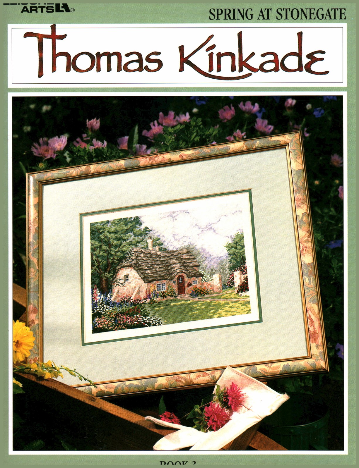 Thomas Kinkade Spring at Stonegate Book 3 Cross Stitch | Leisure Arts 3057