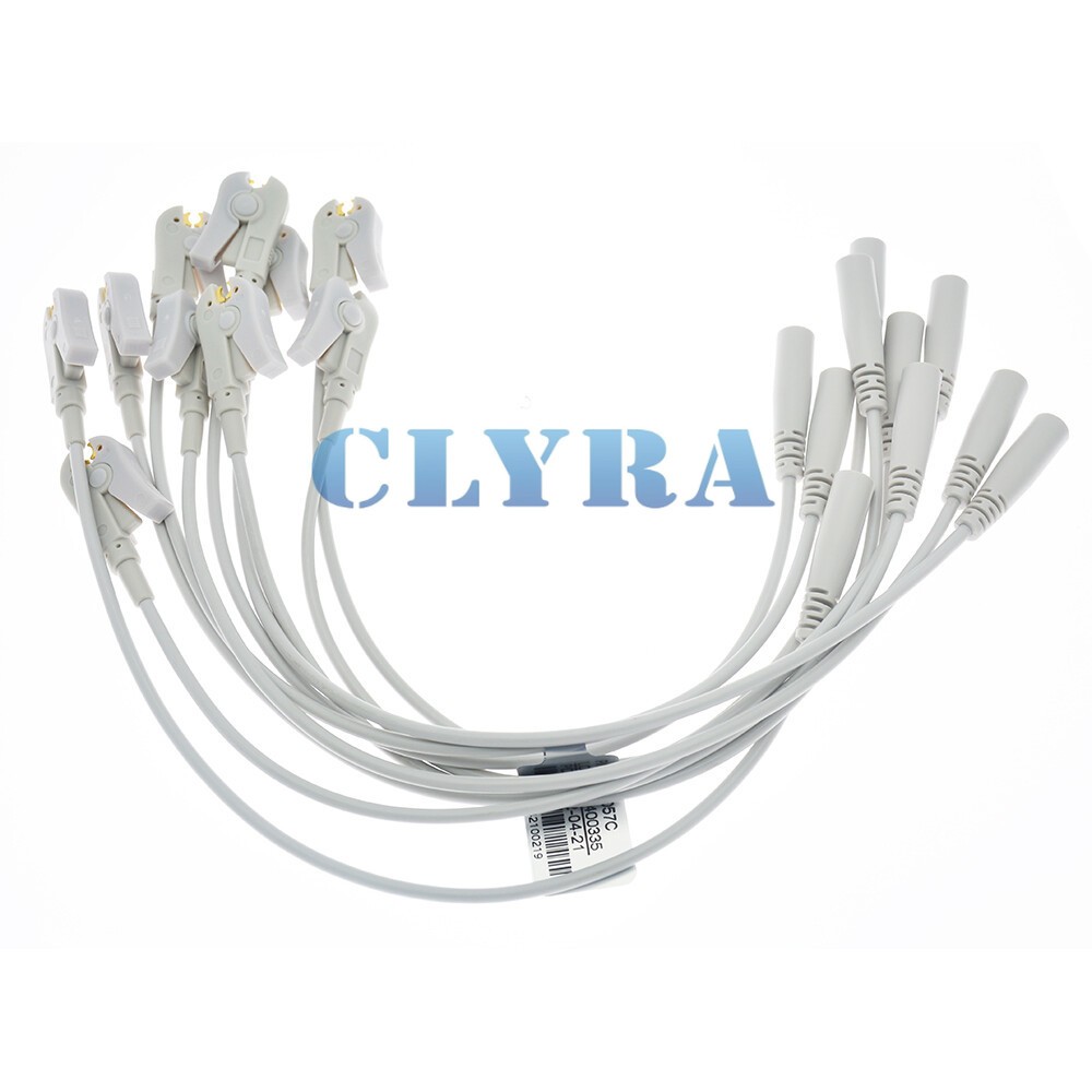 10/set ECG/EKG Banana 4.0mm Plug to Clip Adapter for Medical Lead Wire Electrode